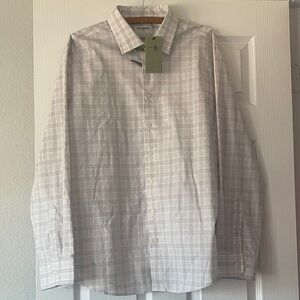 Goodfellow Men's Light Gray Checkered Shirt